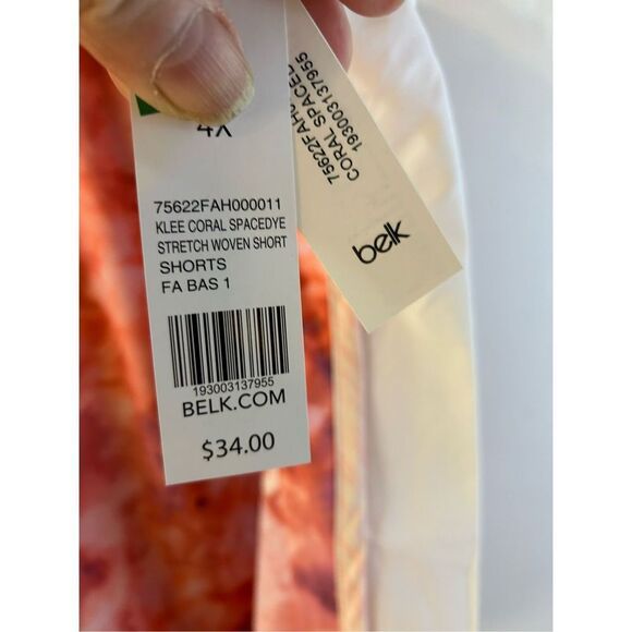 Zelos 4x shorts with briefs pink rn#31164 drawstring waist new - Picture 2 of 6